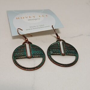 Fay Canyon Circular Copper Earrings